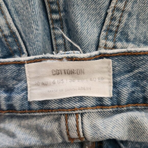 Cotton On Loose Straight Light Wash Denim Jeans Women's Size 6 - Picture 4 of 9